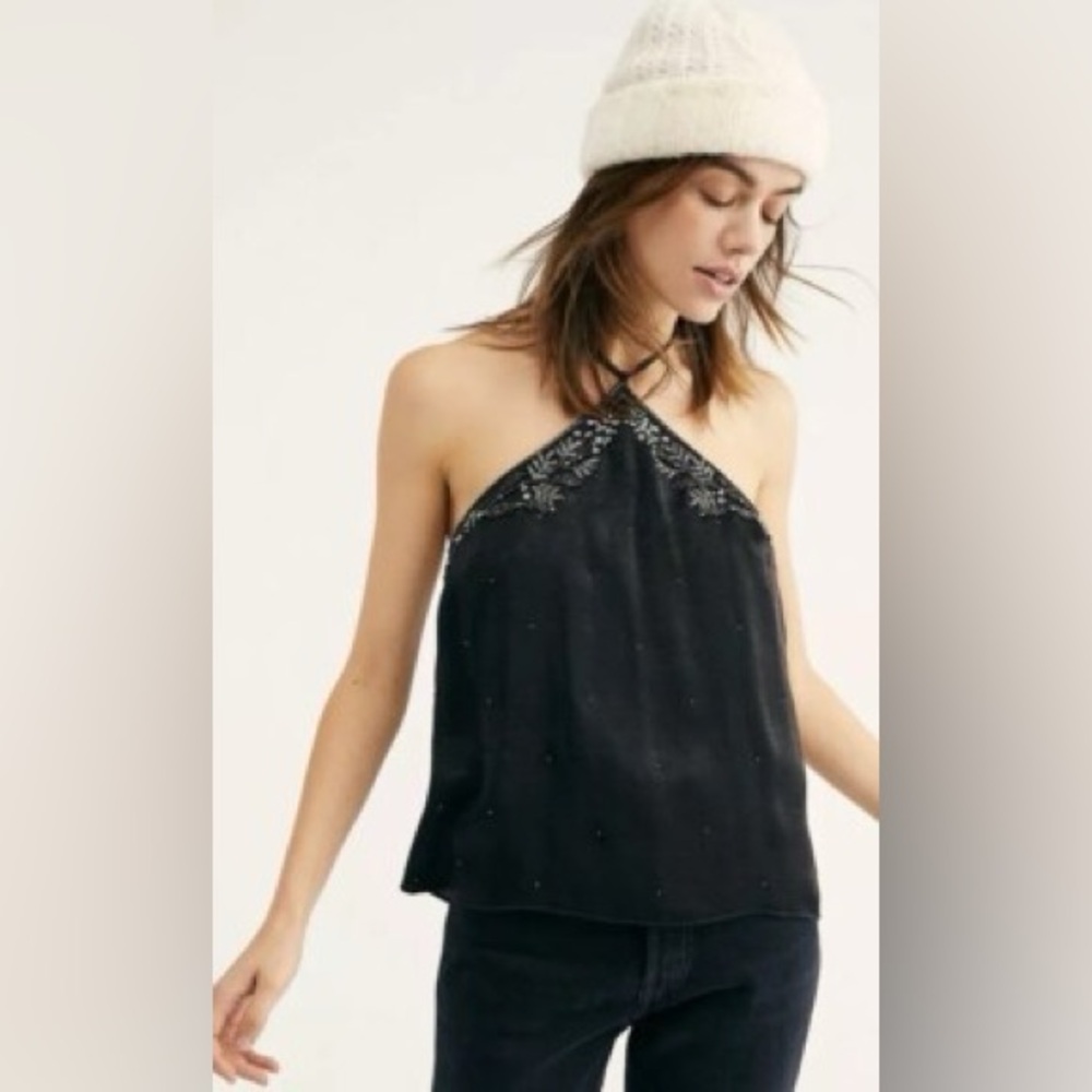 SOLD ‼️ NWOT Free People Victoria Beaded Cami Top